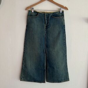 Vintage j crew denim jean skirt